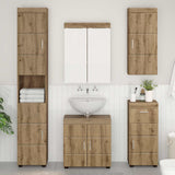 vidaXL Badkamermeubel Set TULUM 2 pcs Wit 60 x 34 x 63 cm Bewerkt hout