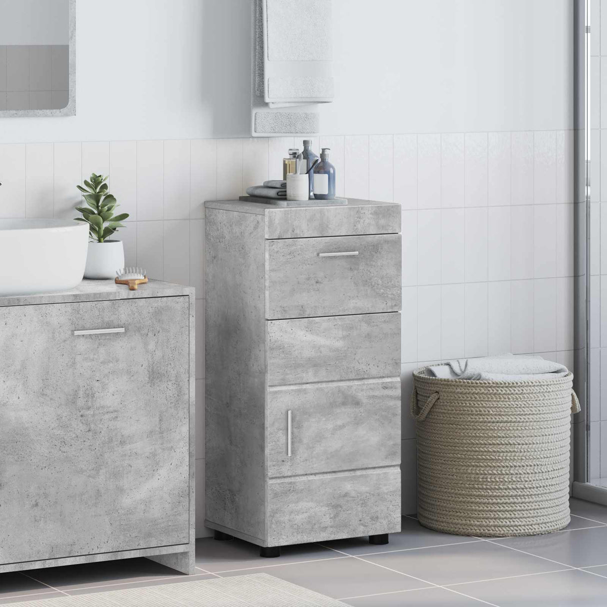 vidaXL Badkamermeubel Set TULUM 2 pcs Wit 60 x 34 x 63 cm Bewerkt hout
