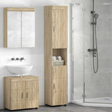 vidaXL Badkamermeubel Set TULUM 2 pcs Wit 60 x 34 x 63 cm Bewerkt hout