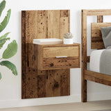 vidaXL Nachtkastje wandgemonteerd wit