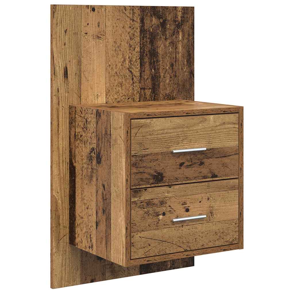 vidaXL Wall-Mounted Nightstand White