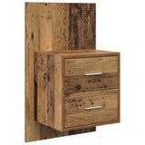 vidaXL Wall-Mounted Nightstand White