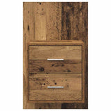 vidaXL Wall-Mounted Nightstand White