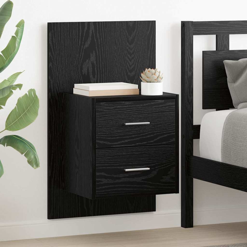 vidaXL Wall-Mounted Nightstand White