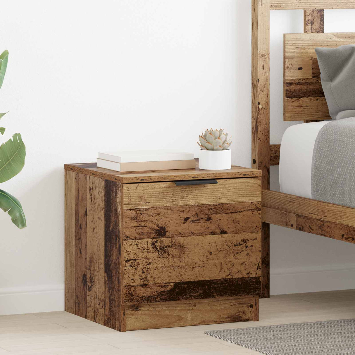 vidaXL Nachtkastjes 2 st 40x39x40 cm wit