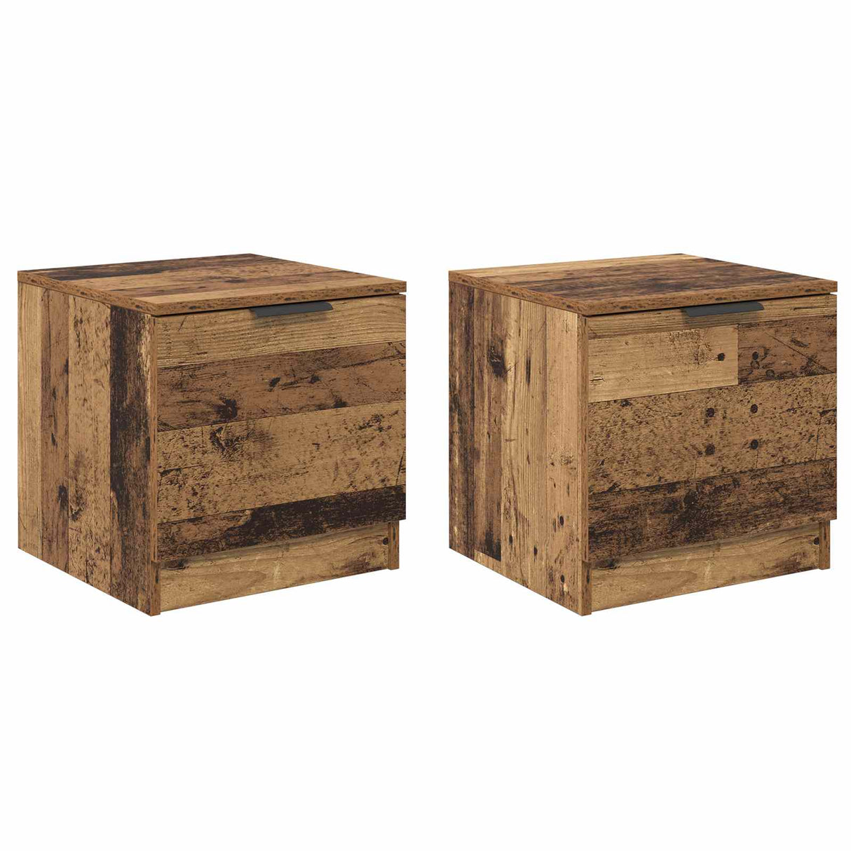 vidaXL Nachtkastjes 2 st 40x39x40 cm wit