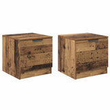 vidaXL Nachtkastjes 2 st 40x39x40 cm wit