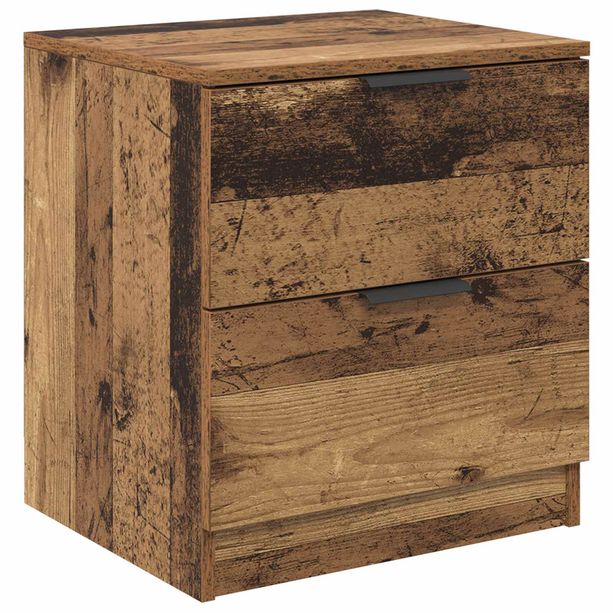 vidaXL Nachtkastjes 2 st bewerkt hout wit