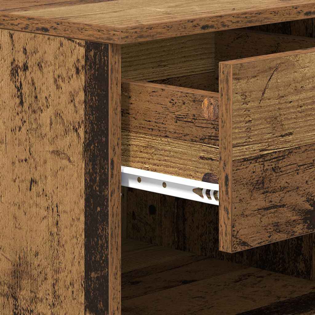 vidaXL Nachtkastjes 2 st bewerkt hout wit
