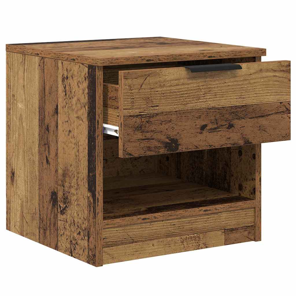 vidaXL Nachtkastjes 2 st bewerkt hout wit