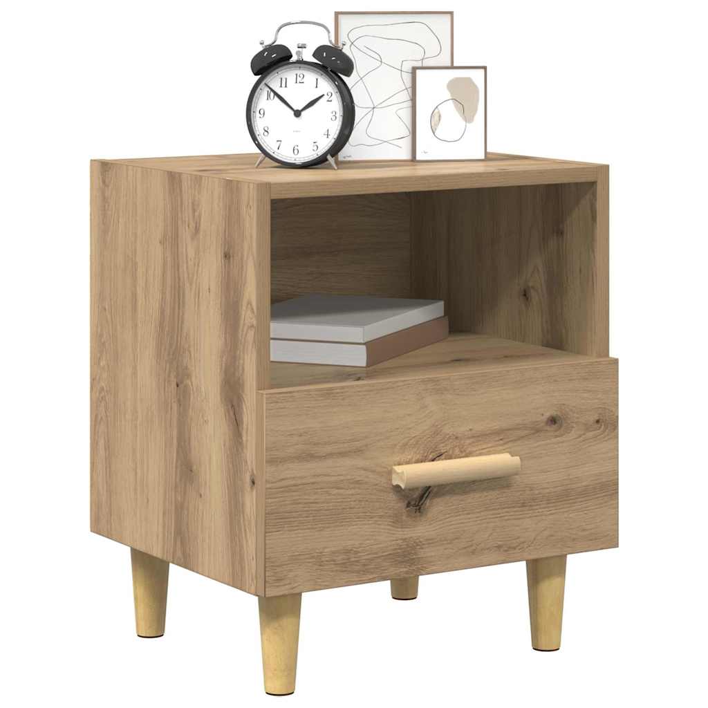 vidaXL Bedside Cabinet 40x35x47 cm White