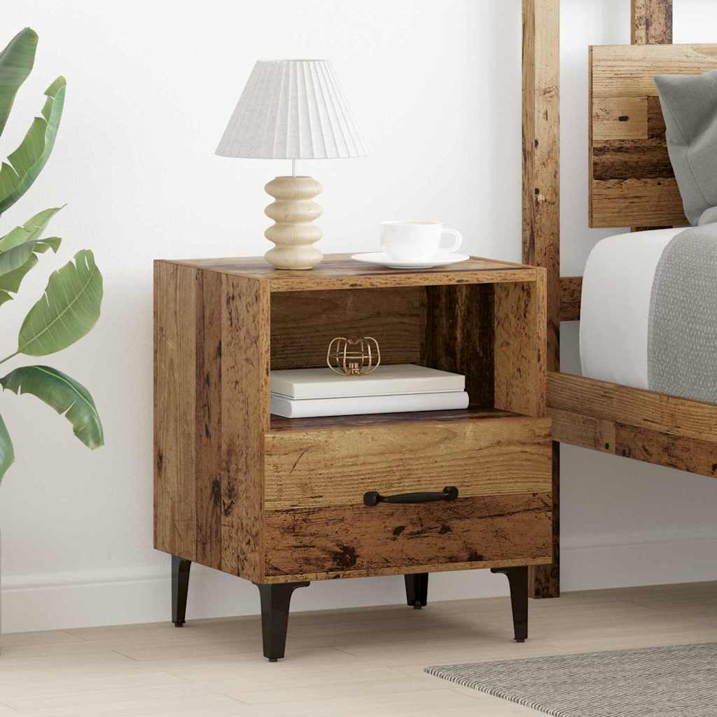 vidaXL Nightstand Engineered Wood White