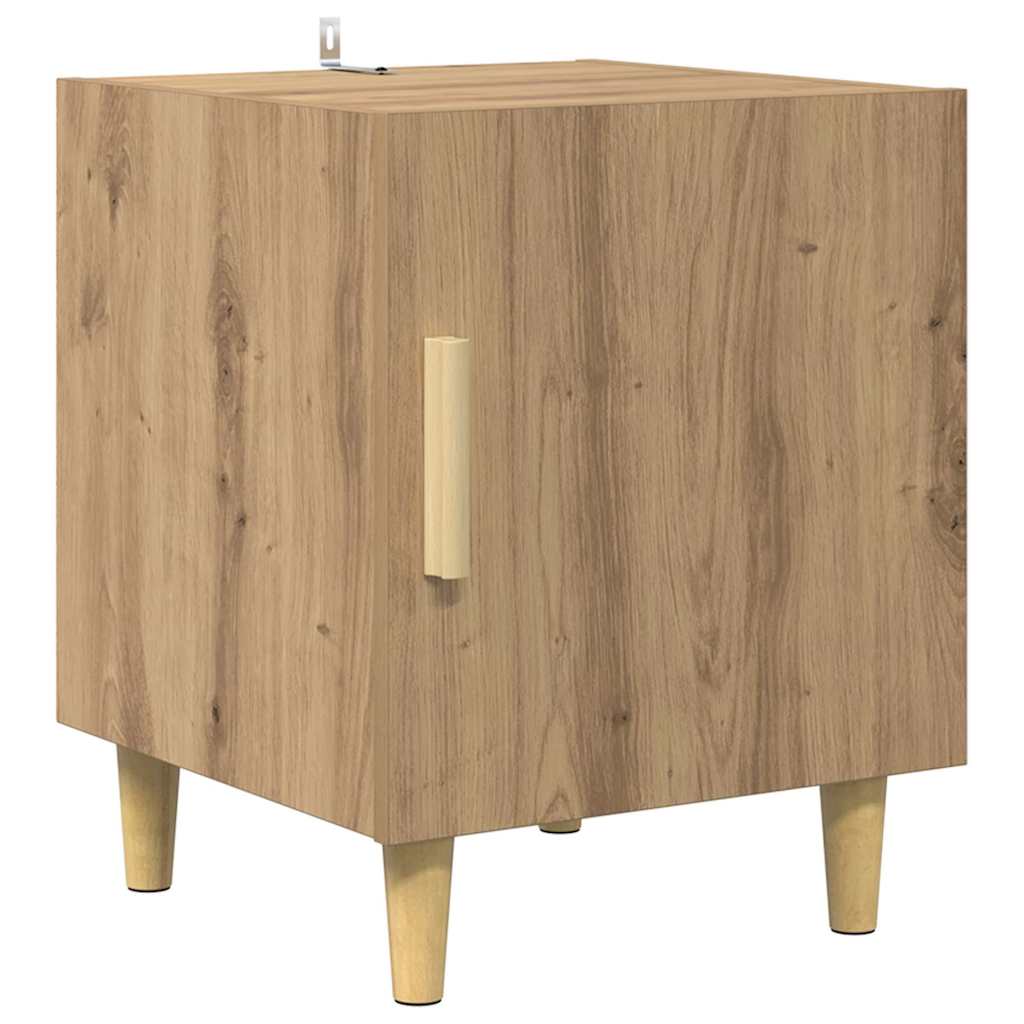 vidaXL Nachtkastje bewerkt hout wit