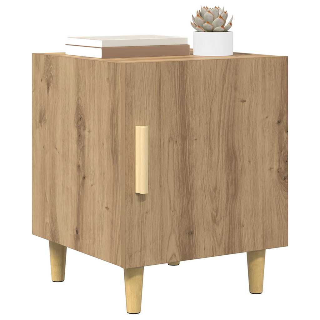 vidaXL Nachtkastje bewerkt hout wit