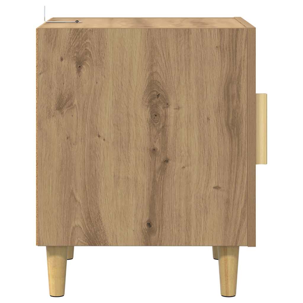 vidaXL Nachtkastje bewerkt hout wit