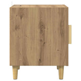vidaXL Nachtkastje bewerkt hout wit