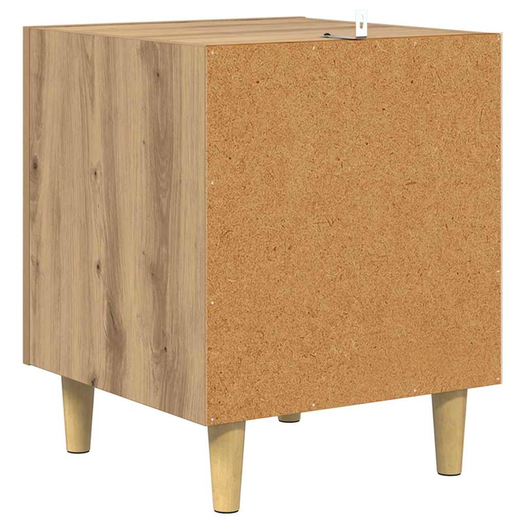 vidaXL Nachtkastje bewerkt hout wit