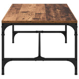 vidaXL Salontafel 100x50x40 cm bewerkt hout zwart eikenkleurig