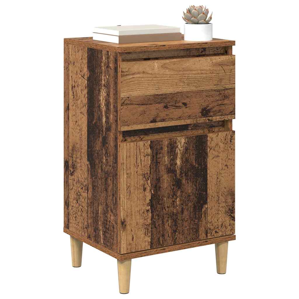 vidaXL Nightstand 40x35x70 cm white