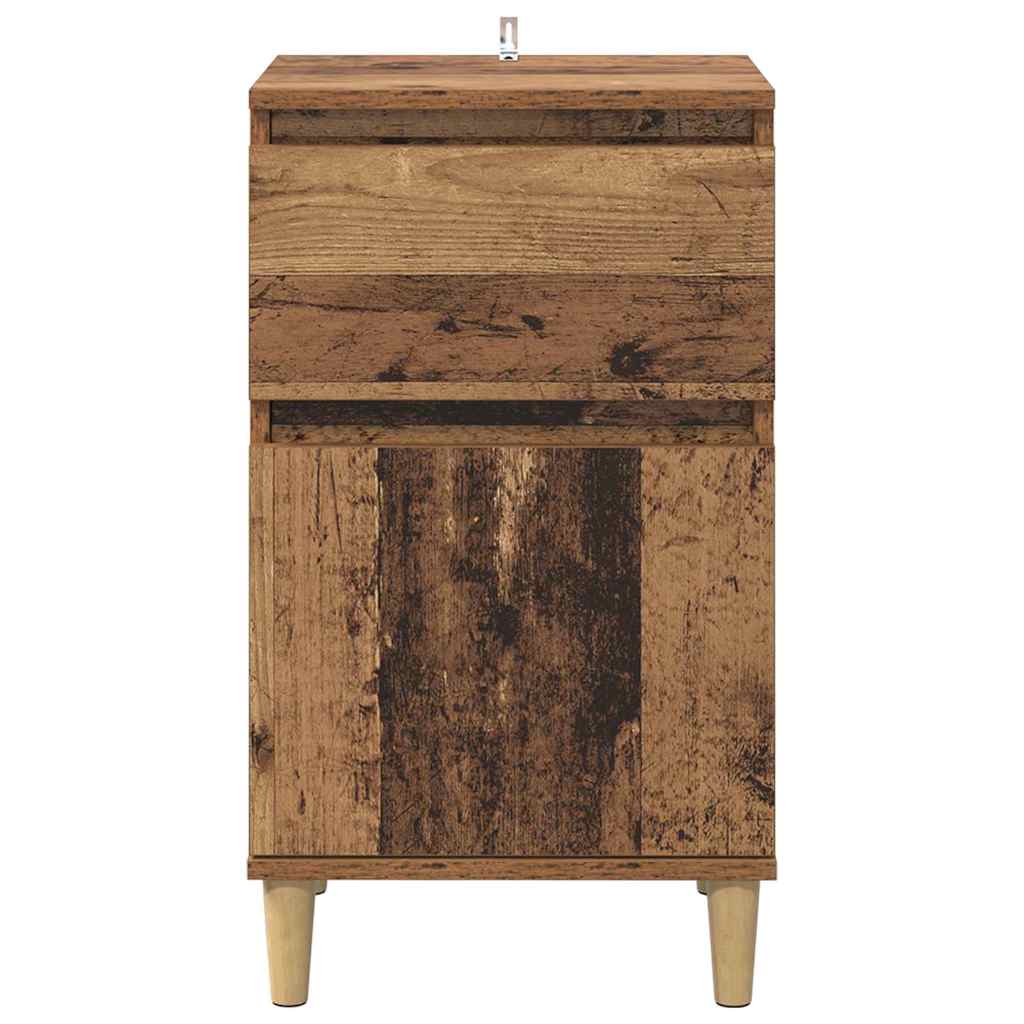 vidaXL Nightstand 40x35x70 cm white