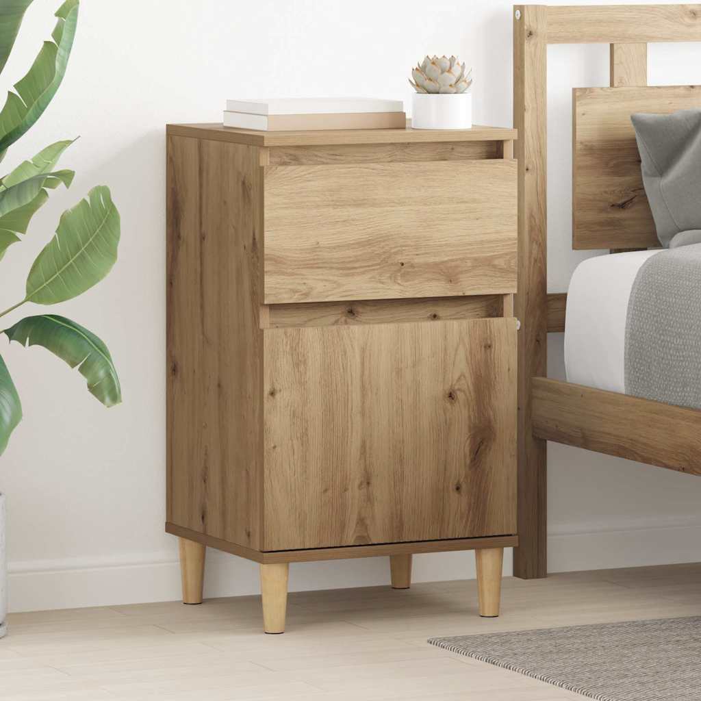 vidaXL Nightstand 40x35x70 cm white