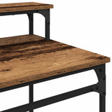 vidaXL Bureau 100x50x90 cm bewerkt hout en ijzer sonoma eikenkleur