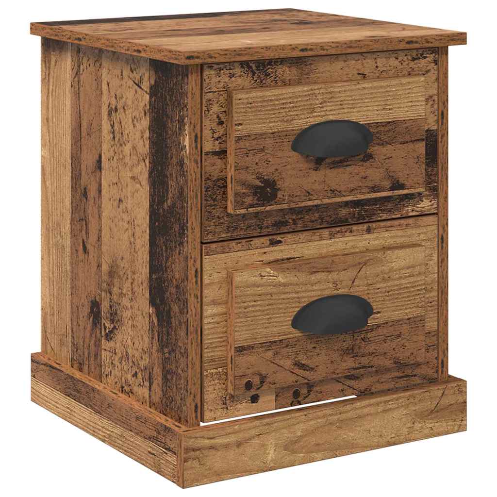 vidaXL Nachtkastje 39x39x47,5 cm bewerkt hout wit