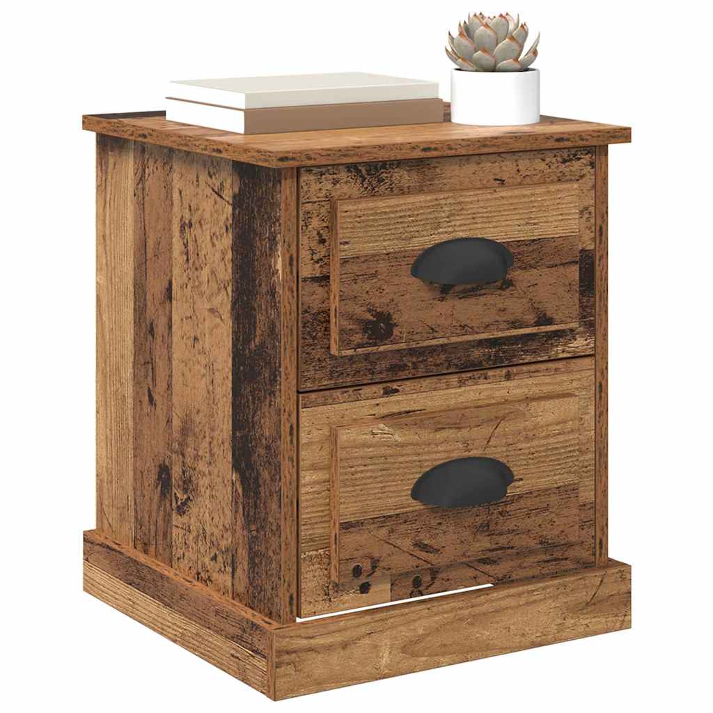 vidaXL Nachtkastje 39x39x47,5 cm bewerkt hout wit