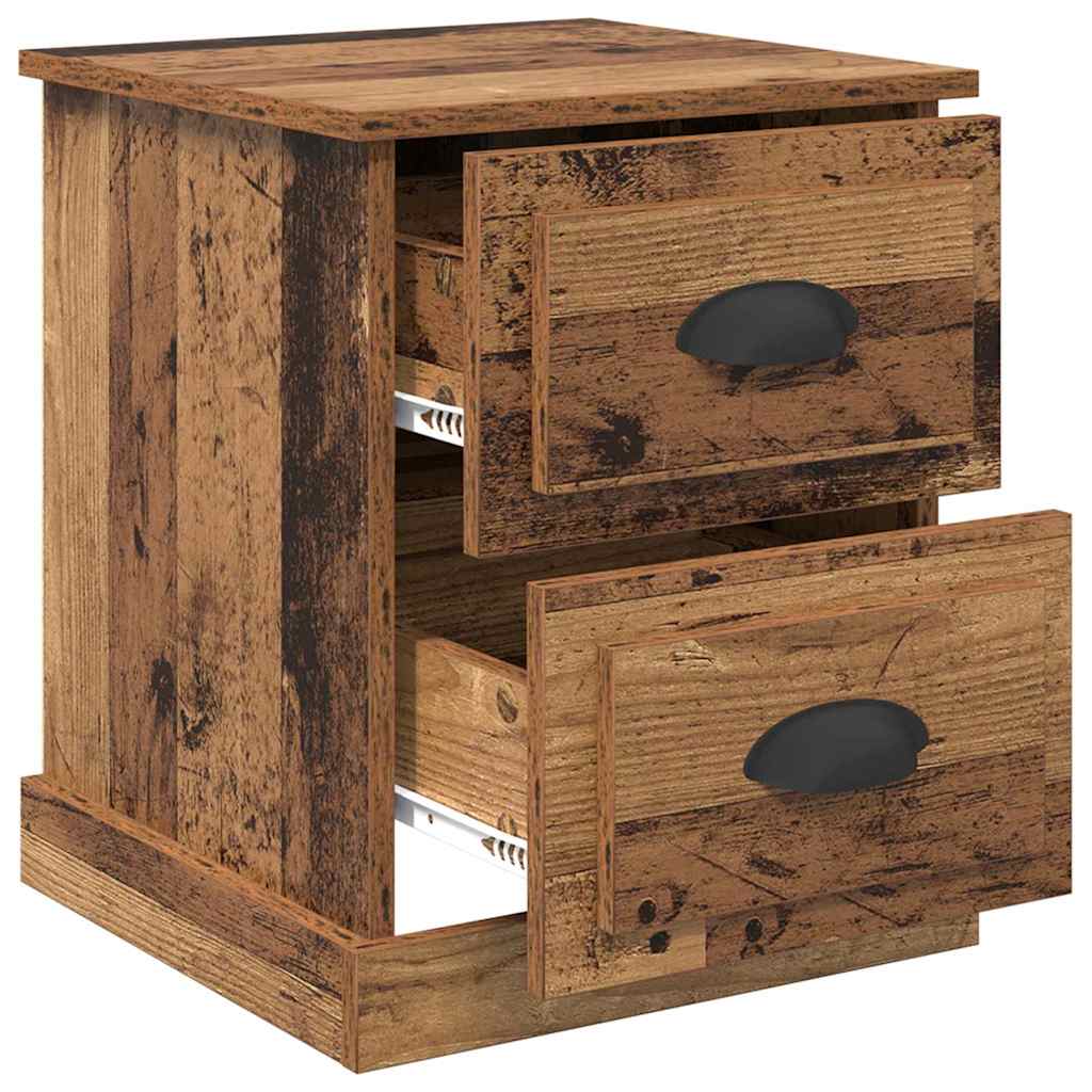 vidaXL Nachtkastje 39x39x47,5 cm bewerkt hout wit