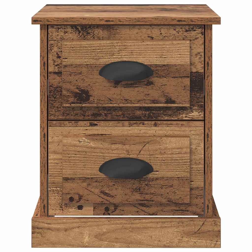 vidaXL Nachtkastje 39x39x47,5 cm bewerkt hout wit