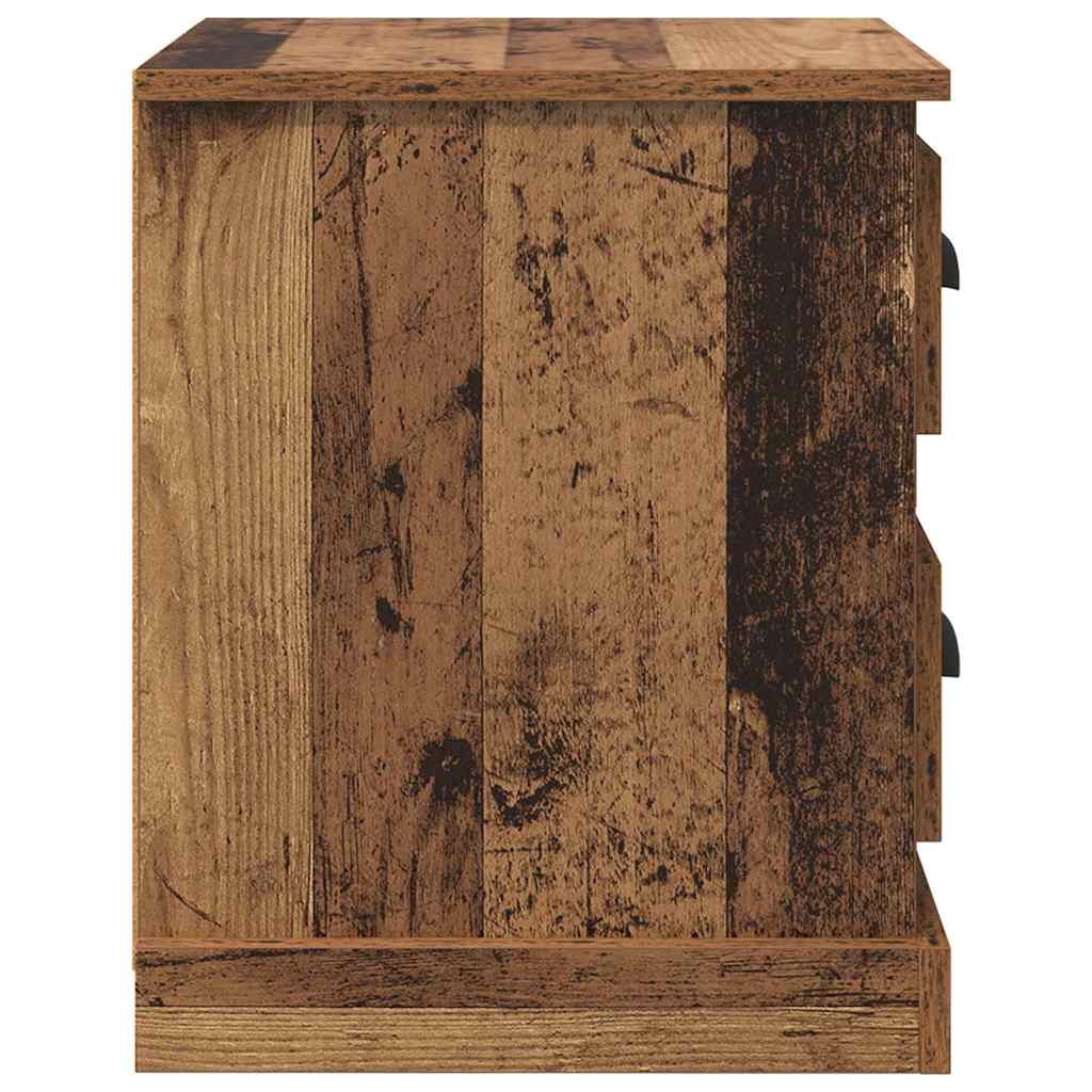 vidaXL Nachtkastje 39x39x47,5 cm bewerkt hout wit