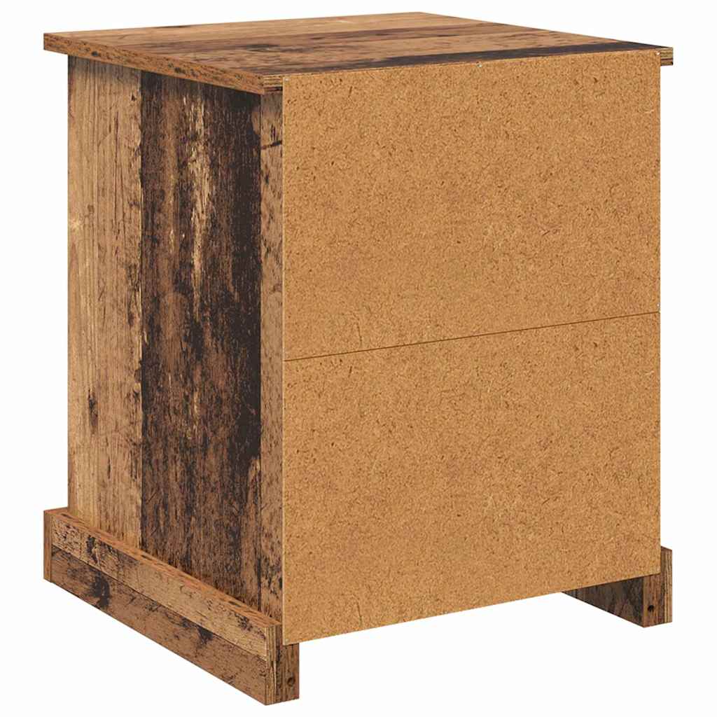 vidaXL Nachtkastje 39x39x47,5 cm bewerkt hout wit
