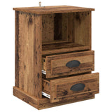 vidaXL Nightstand 43x36x60 cm white