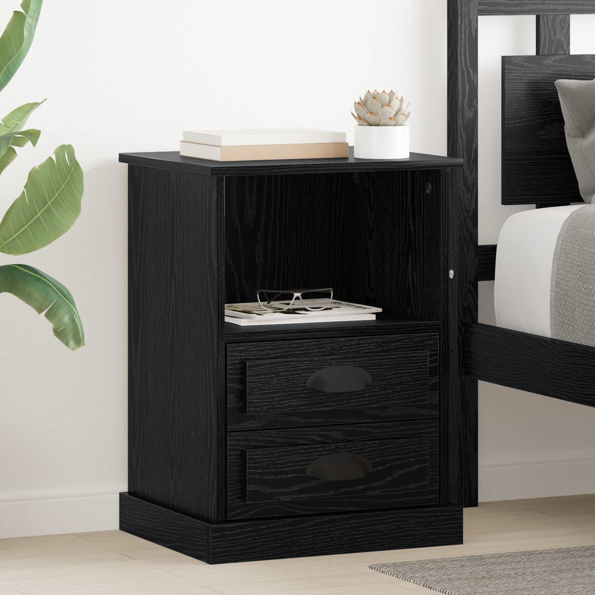 vidaXL Nightstand 43x36x60 cm white