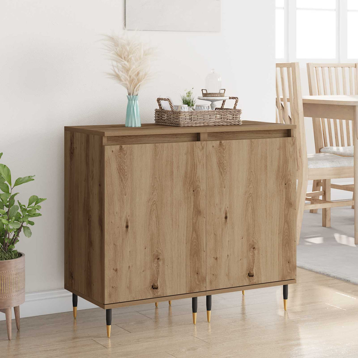 vidaXL Dressoir 40x35x70 cm bewerkt hout wit