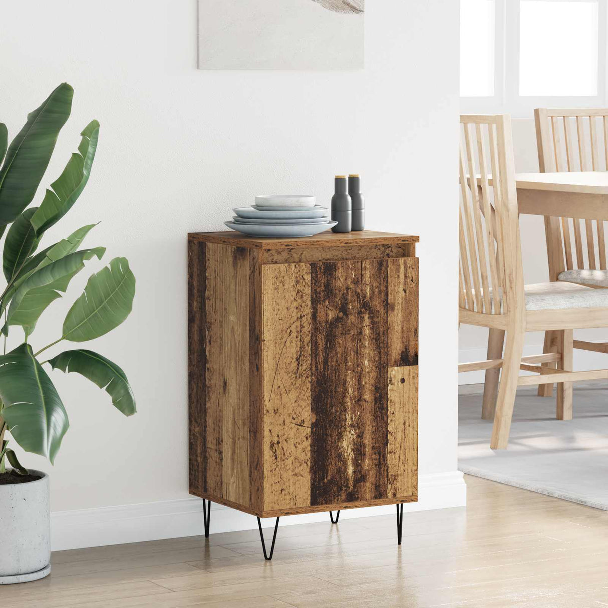 vidaXL Dressoir 40x35x70 cm bewerkt hout wit