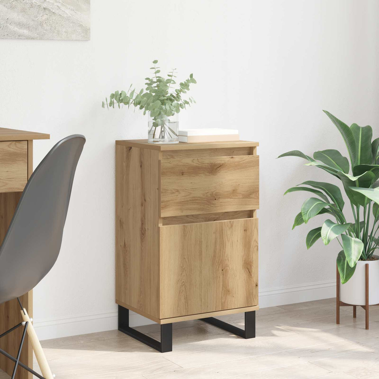 vidaXL Dressoir 40x35x70 cm bewerkt hout wit