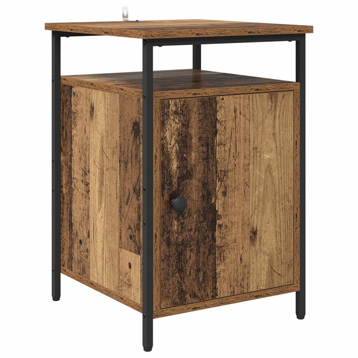 vidaXL Nightstand 40x42x60 cm engineered wood black