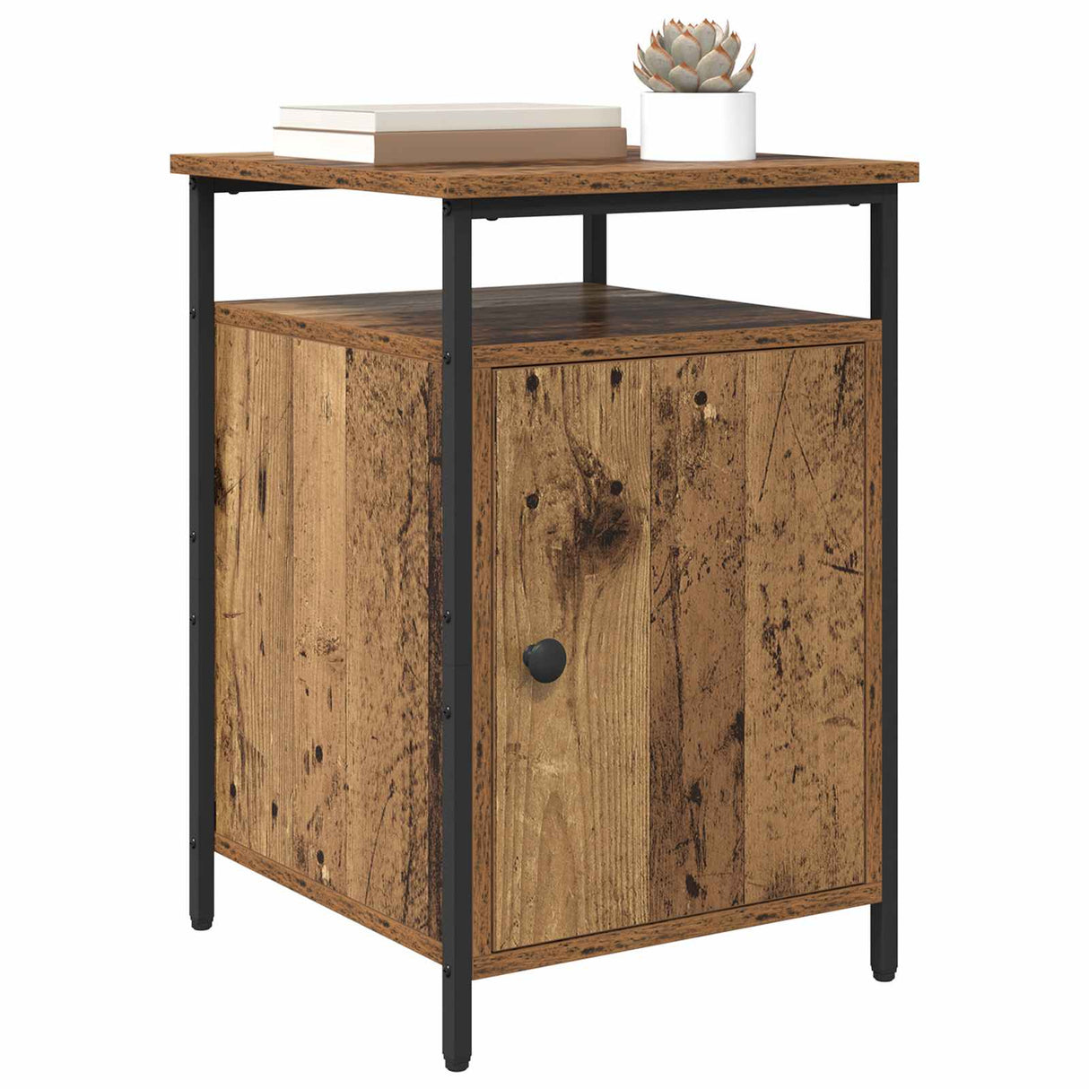 vidaXL Nightstand 40x42x60 cm engineered wood black