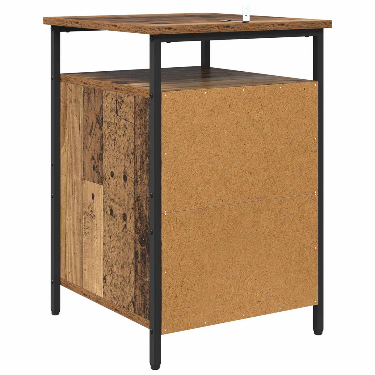 vidaXL Nightstand 40x42x60 cm engineered wood black