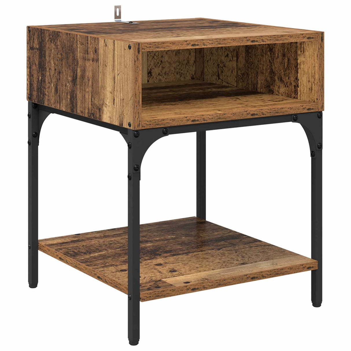 vidaXL Nightstand 40x41x50 cm engineered wood black