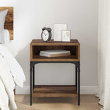 vidaXL Nightstand 40x41x50 cm engineered wood black