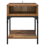 vidaXL Nightstand 40x41x50 cm engineered wood black
