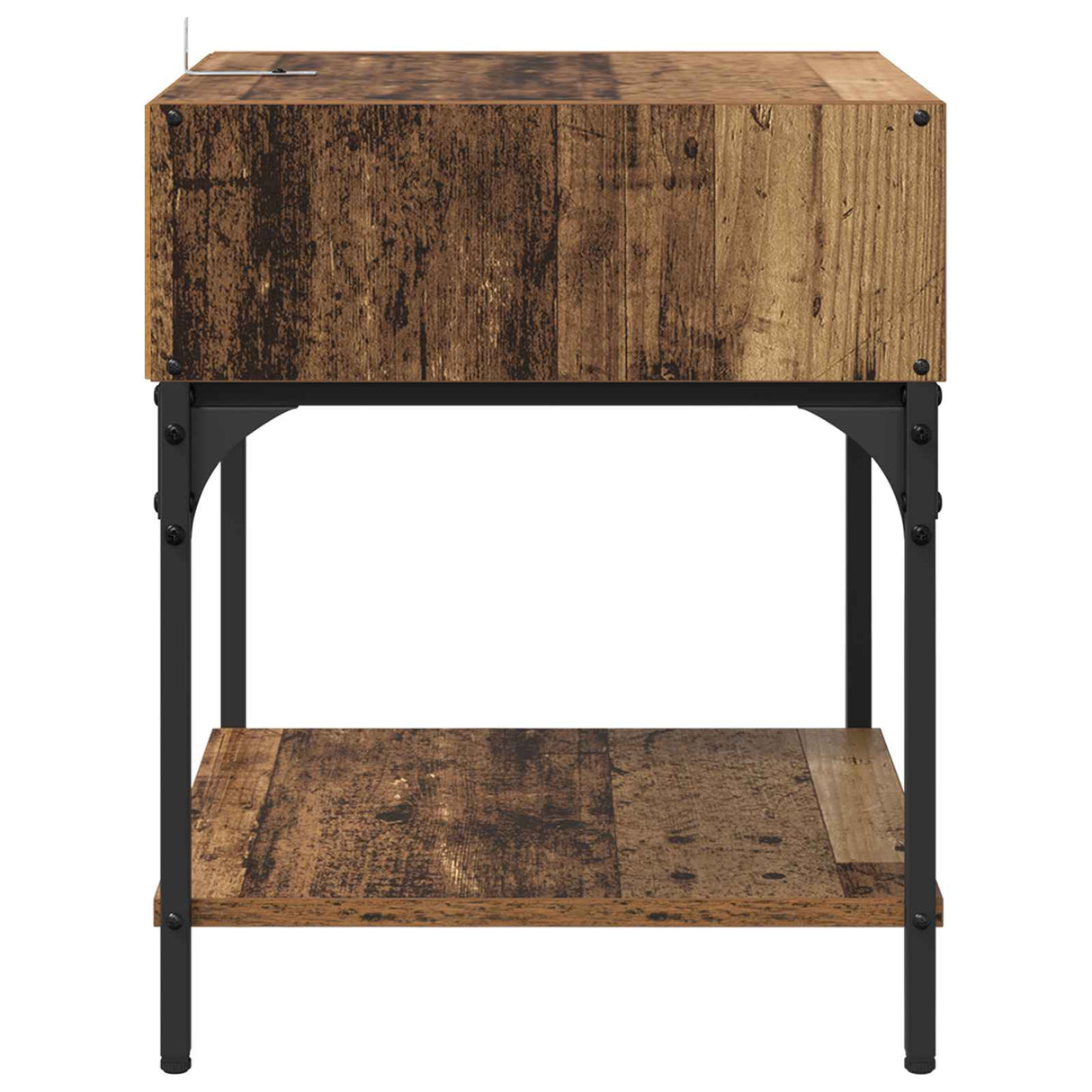 vidaXL Nightstand 40x41x50 cm engineered wood black