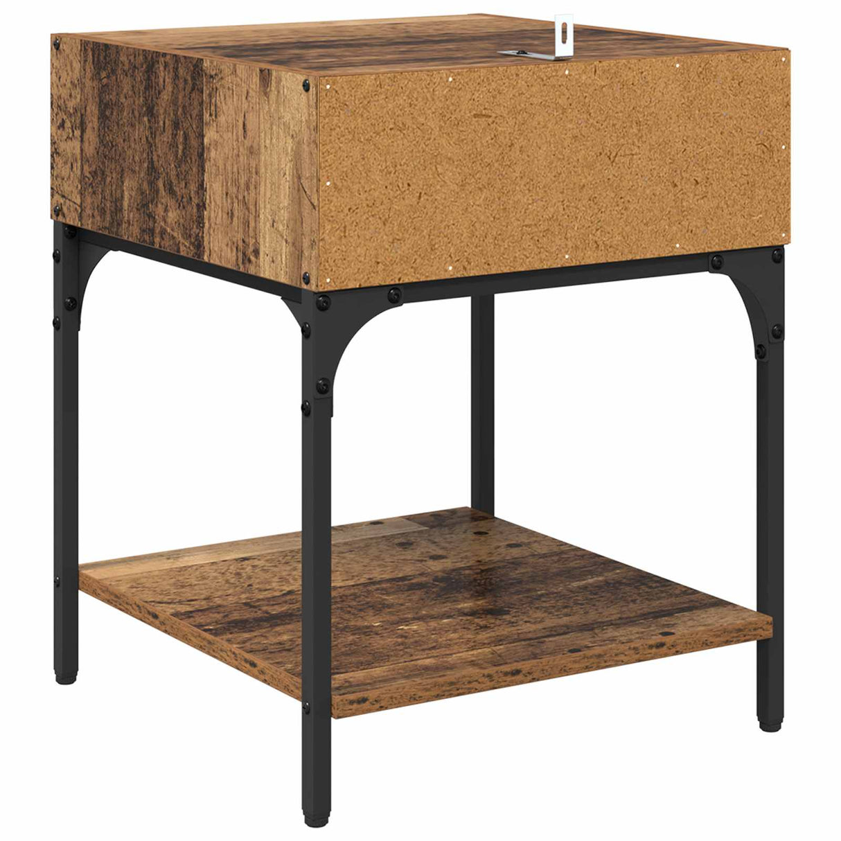 vidaXL Nightstand 40x41x50 cm engineered wood black