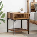 vidaXL Nightstand 40x41x50 cm engineered wood black