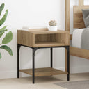 vidaXL Nightstand 40x41x50 cm engineered wood black
