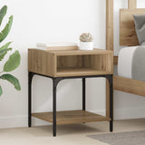 vidaXL Nightstand 40x41x50 cm engineered wood black
