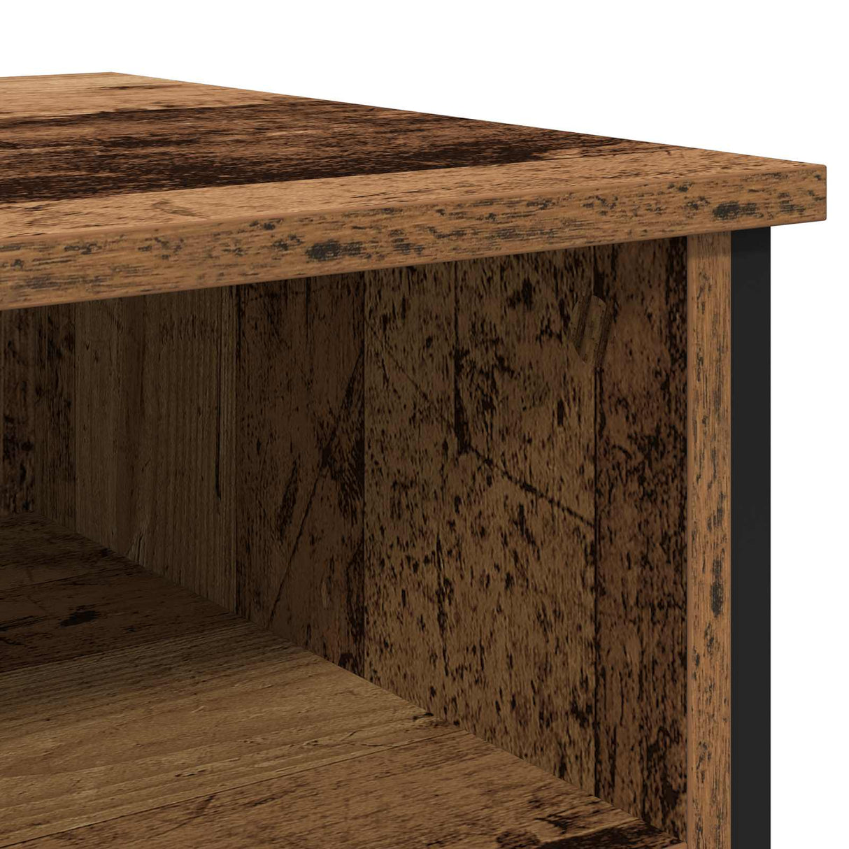 vidaXL Nachtkastje 40x42x60 cm bewerkt hout zwart