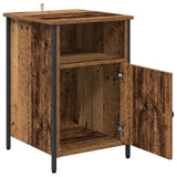 vidaXL Nachtkastje 40x42x60 cm bewerkt hout zwart